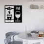Wallity Selection Accesorio Decorativo de Pared de Metal Negro